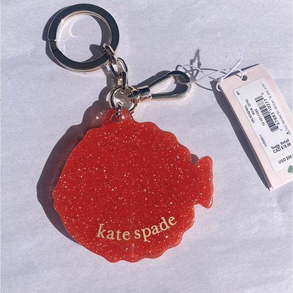 NWT Kate Spade Puffy Fish Key Fob - Picture 8 of 10